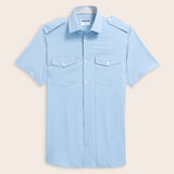 Flight Shirt - Blue - Eyelets