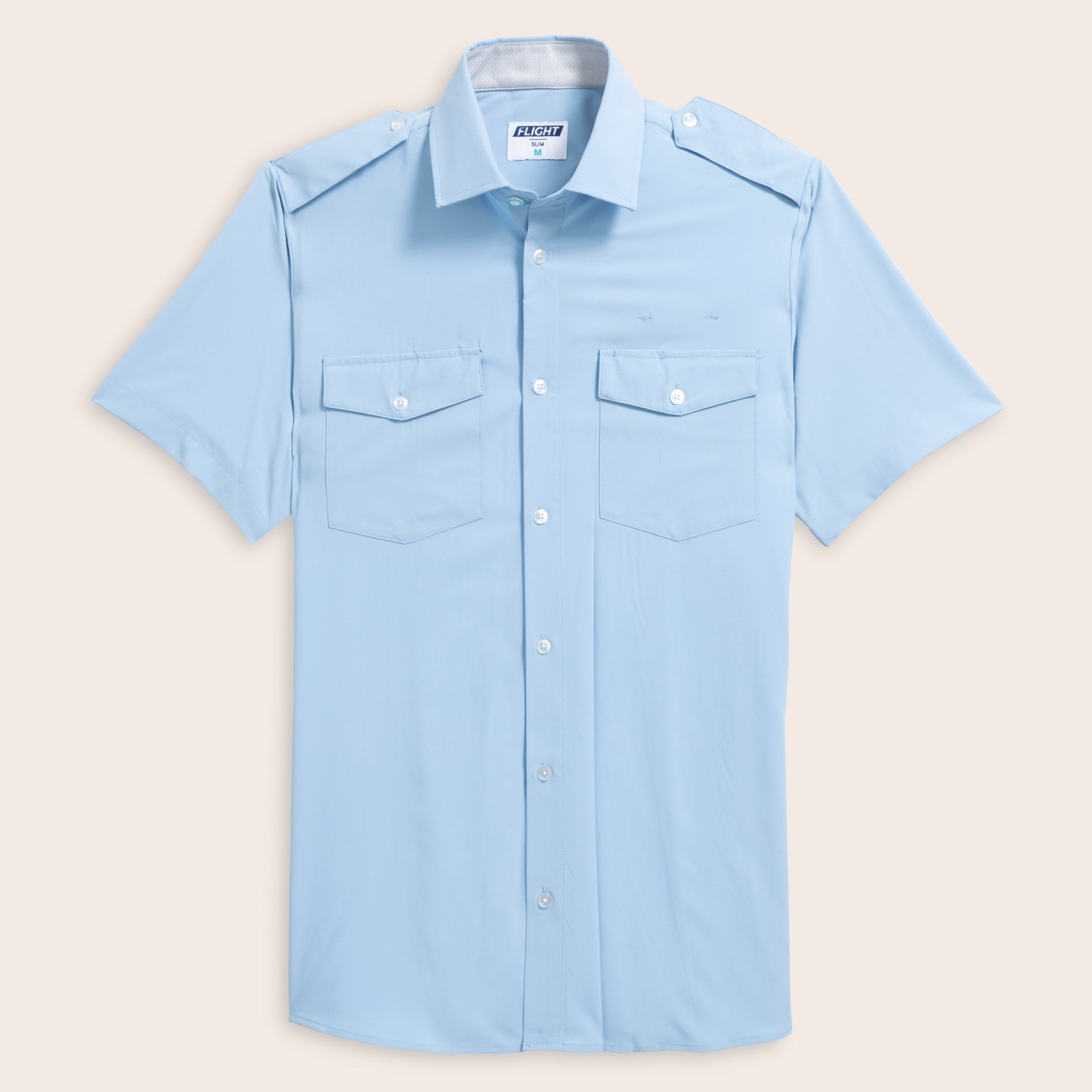 Flight Shirt - Blue - Eyelets