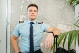 Flight Shirt - Blue - Eyelets