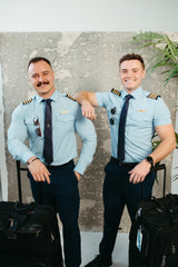 Flight Shirt - Blue - Eyelets